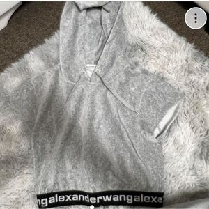 Alexander Wang Velour logo top